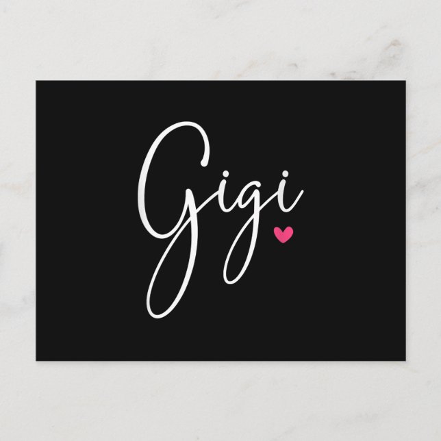 Gigi Geschenk Frauen Großmutter Weihnachtsgeschenk Einladungspostkarte (Vorderseite)