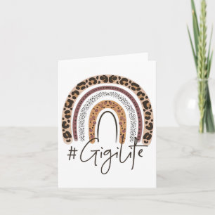 Gigi Life Oma Cheetah Leopard Frauen Weihnachten Karte