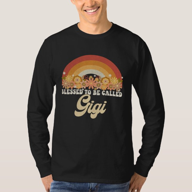 Gigi Mothers Day Blessed To Be Called Gigi Groovy  T-Shirt (Vorderseite)