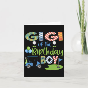 Gigi of the Birthday Boy Golf Lover Familie Matchi Karte