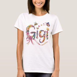 Gigi Oma T-Shirt – Florales Namens-T-Shirt mit Sch