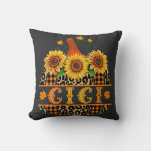GiGi Pumpkin Leopard Print Sunflower Buffalo Karie Kissen