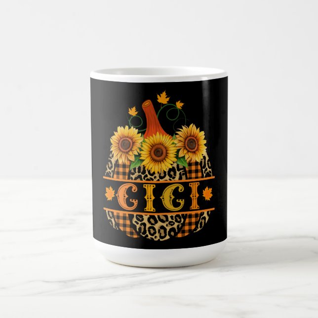 GiGi Pumpkin Leopard Print Sunflower Buffalo Karie Verwandlungstasse (Zentrum)
