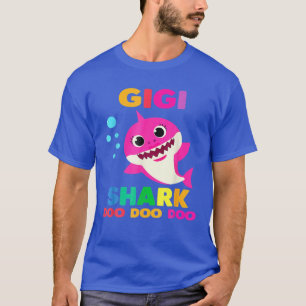 Gigi Shark Doo Doo Funny Baby Mommy Kids T-Shirt