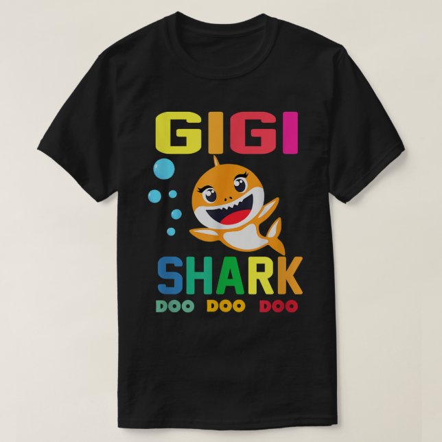 Gigi SharkGigi Shark Lover Family Mothers Day  T-Shirt (Design vorne)