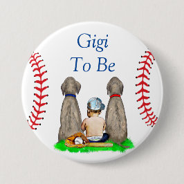 Gigi to Be | Baseball Kinderdusche Button