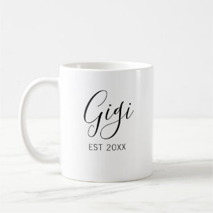 Gigi und Papa Grandeleltern Schwangerschaftsankünd Kaffeetasse