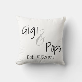 Gigi und Pop Datum Kissen