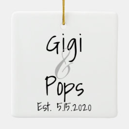 Gigi und Pops Erstklassiges Ornament
