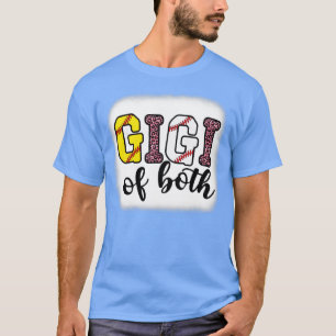 Gigi von beiden lustigen Baseball Softball Sport L T-Shirt