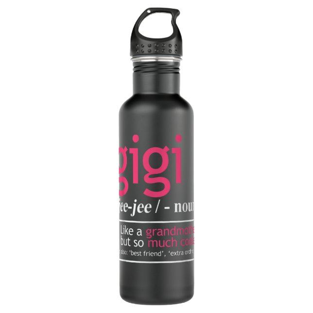 Gigi wie eine Großmutter, aber so viel Cooler defi Edelstahlflasche (Vorderseite)