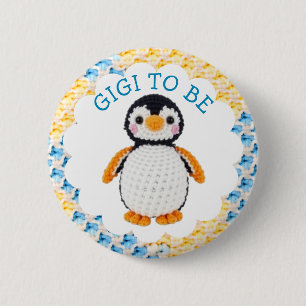 Gigi wird Jungen-Baby-Party Button