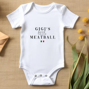 Gigis kleiner Meatball   Niedlicher italienischer  Baby Strampler