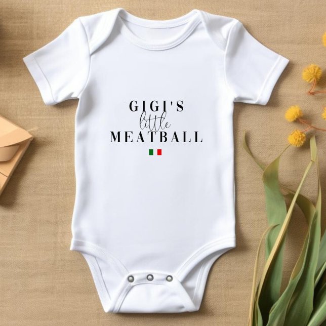 Gigis kleiner Meatball | Niedlicher italienischer  Baby Strampler (Von Creator hochgeladen)
