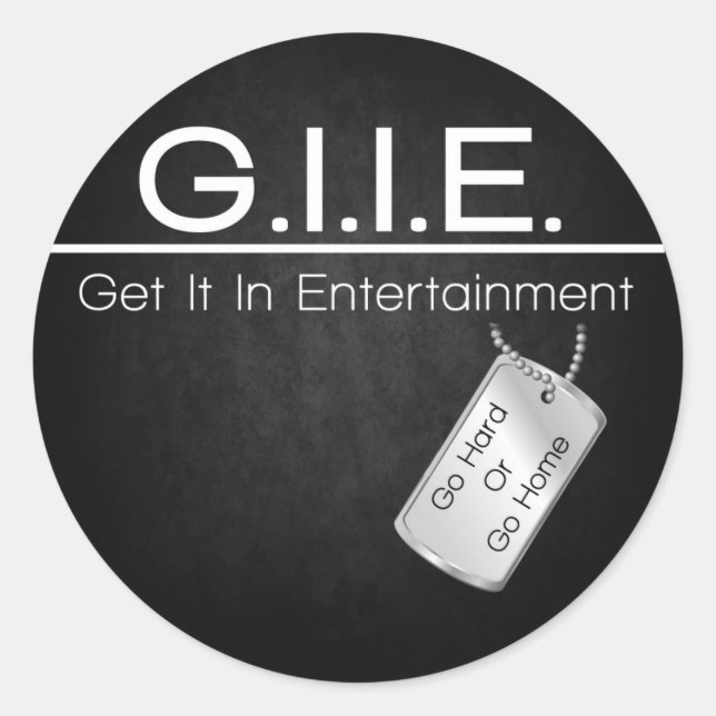 GII Round Stickers (Vorderseite)