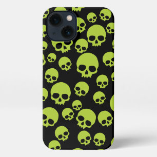 Giison Green Random Skulls Muster iPhone Hülle