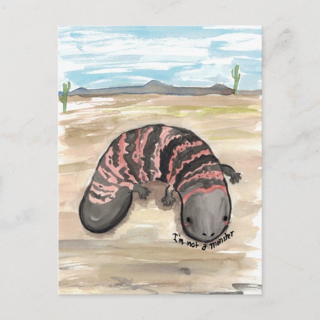 Gila (Ich bin kein) Monster Postkarte (Vorderseite)