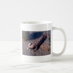 Gila-Krustenechse-Eidechse, die Wüsten-Wachteleie Kaffeetasse