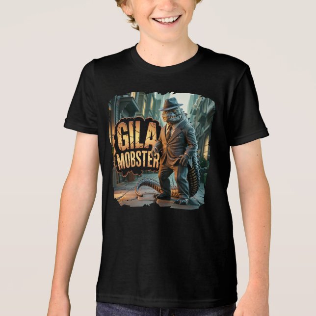 Gila Mobster Fotografy Combo Creature Funny Tri-Blend Shirt (Vorderseite)