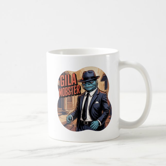 Gila Mobster Illustration Combo Creature Funny Kaffeetasse (Rechts)