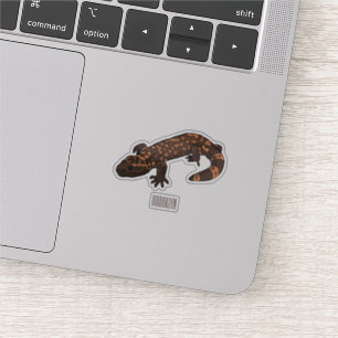 Gila Monster Cartoon Illustration Aufkleber