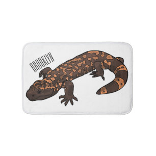 Gila Monster Cartoon Illustration Badematte