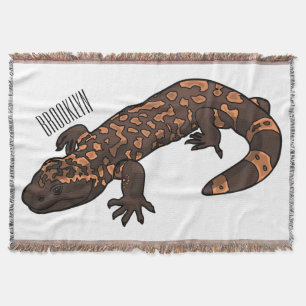 Gila Monster Cartoon Illustration Decke