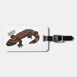 Gila Monster Cartoon Illustration Gepäckanhänger
