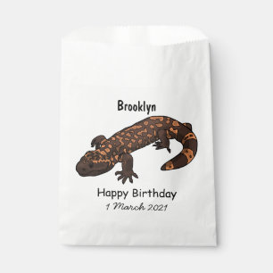 Gila Monster Cartoon Illustration Geschenktütchen