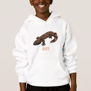 Gila Monster Cartoon Illustration Hoodie