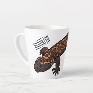 Gila Monster Cartoon Illustration Milchtasse