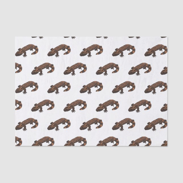 Gila Monster Cartoon Illustration Seidenpapier (Vorderseite)