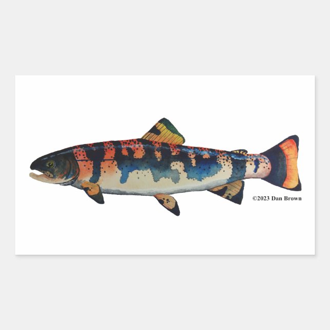 Gila Trout; Rechteckiger Aufkleber (Vorderseite)
