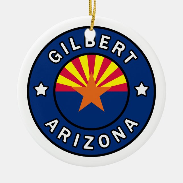Gilbert Arizona Keramik Ornament (Vorne)