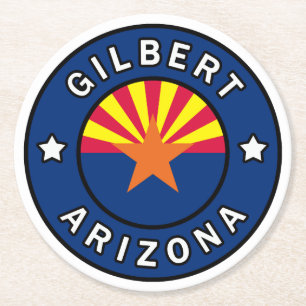 Gilbert Arizona Runder Pappuntersetzer