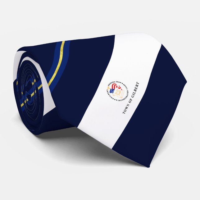 Gilbert (Arizona) Stadtflagge Neck Tie Krawatte (Gerollt)