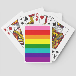 Gilbert Baker Gay Pride Flag Regenbogen Streifen Spielkarten