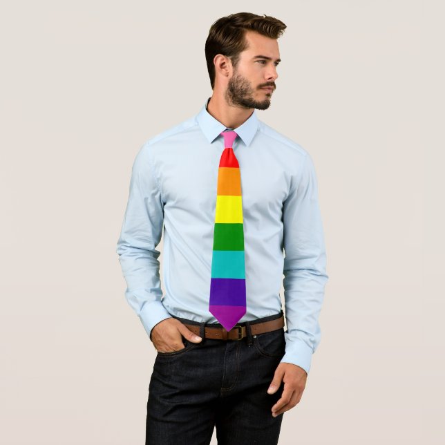 Gilbert Baker Pride Flag Rainbow LGBT Krawatte (Beispiel)