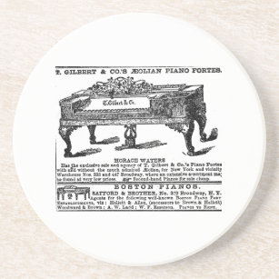 Gilbert & Cox Klavierspieler Getränkeuntersetzer