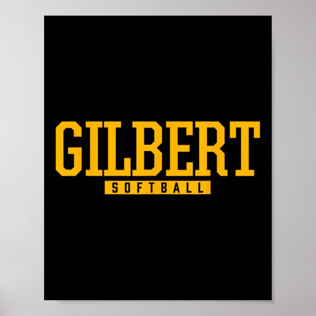 Gilbert High School Softball Poster (Vorne)