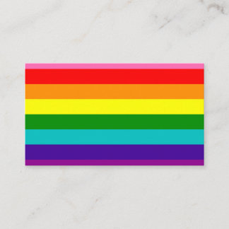 Gilbert Pride Flag Visitenkarte