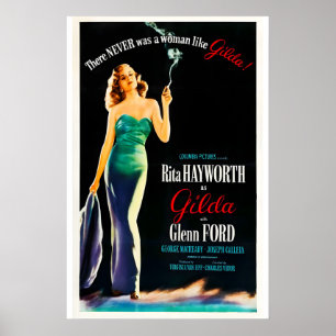 Gilda 1946 Film POSTER DRUCK A5-A1 40er Rita
