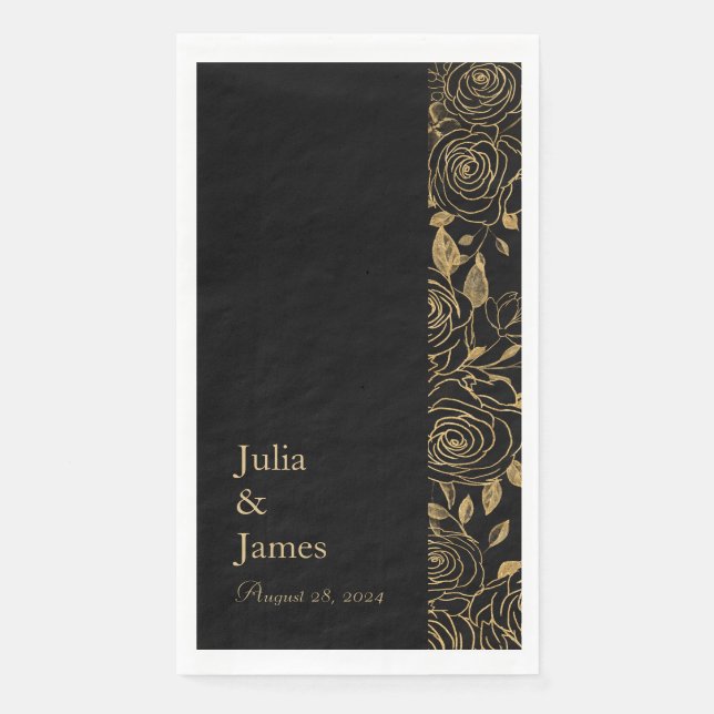 GILDE Blüten Serviette (Vorderseite)