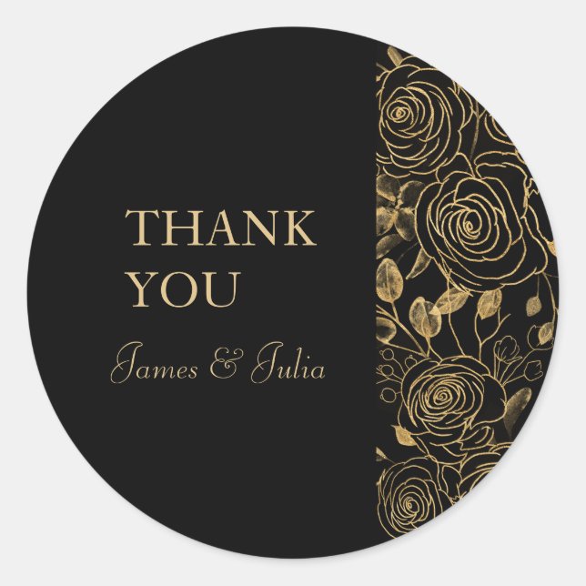 GILDE-Blütensiegel Runder Aufkleber (Vorderseite)