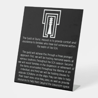 Gilde des Osiris-Schildes Sockelschild