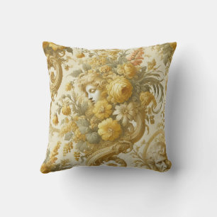 Gilde Gold - Barockblumenkissen Kissen