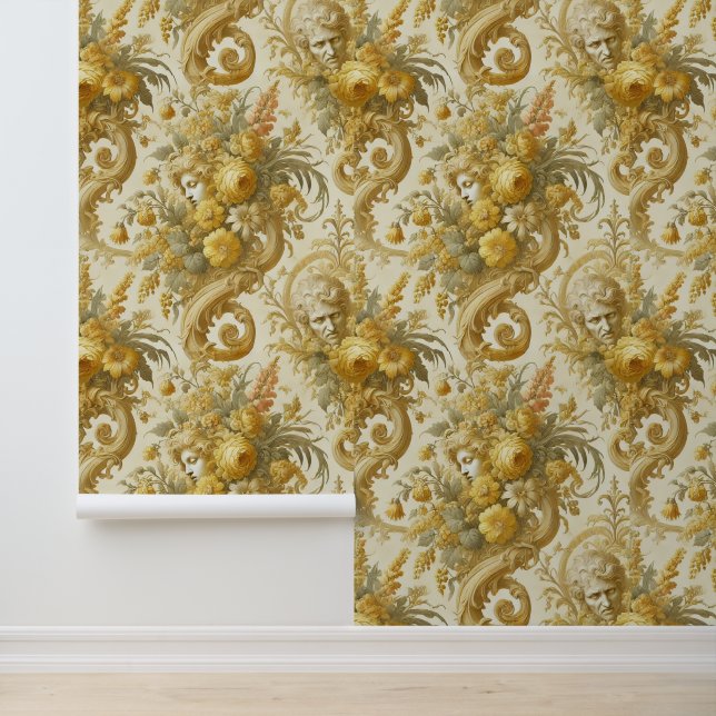 Gilde Gold - Barockfloral Tapete (Anwendung)