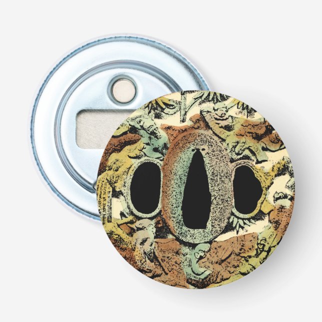 Gilded Asian Medallion von Vision Studio Flaschenöffner (Vorderseite)