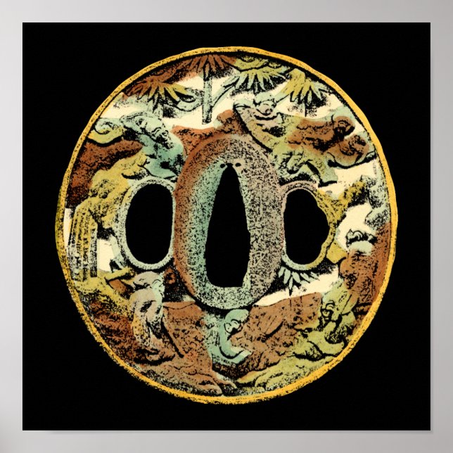 Gilded Asian Medallion von Vision Studio Poster (Vorne)