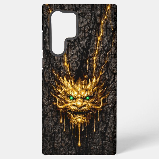 Gilded Bark Liquid Gold Dragon Samsung Galaxy Hülle (Rückseite)